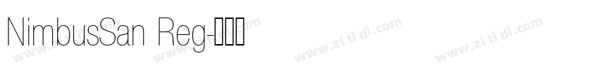 NimbusSan Reg字体转换